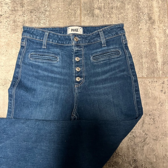 PAIGE Denim Leenah--Soraya, High Waisted, Sleek Wide Leg, Vintage Inspired SZ 27 - Picture 6 of 8